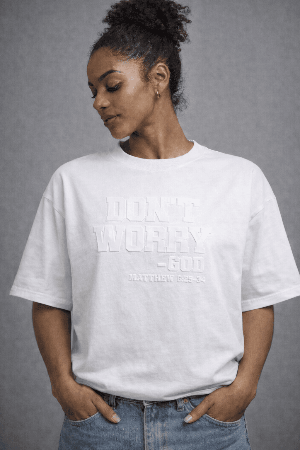 Don't Worry - Classic White Tee